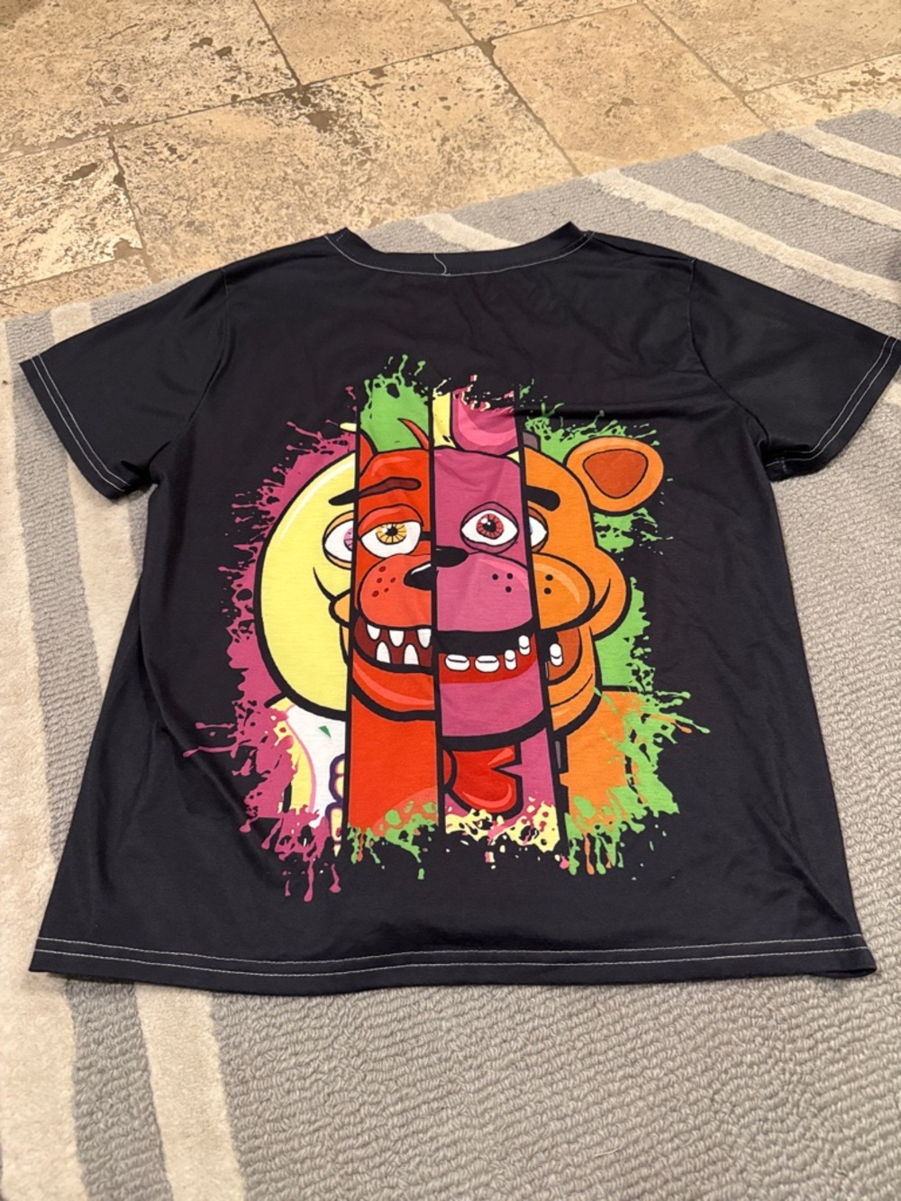 Kids Black Five Nights At Freddy’s Graphic Tee